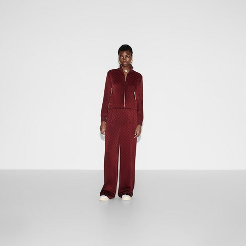 GG jacquard pant - Gucci Rosso Ancora