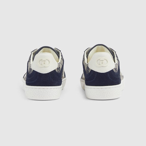 Children's G74 sneaker - beige and blue GG canvas