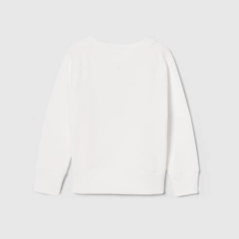 Children's cotton sweatshirt - white