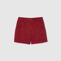 Children's cotton canvas shorts - red