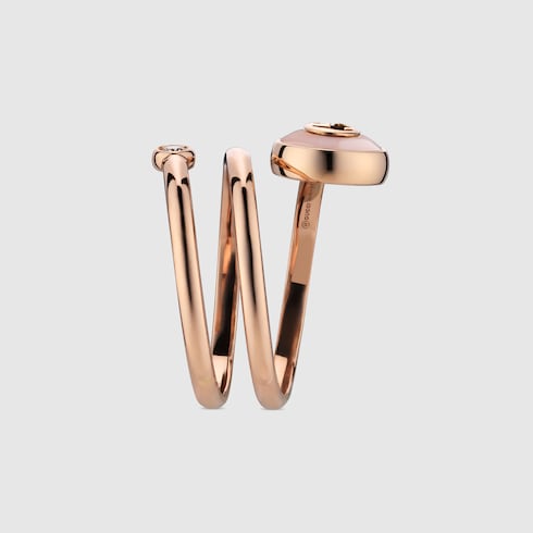 Gucci Interlocking 18k spiral ring - 18k rose gold