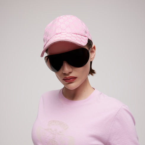 GG cotton canvas baseball hat - light pink