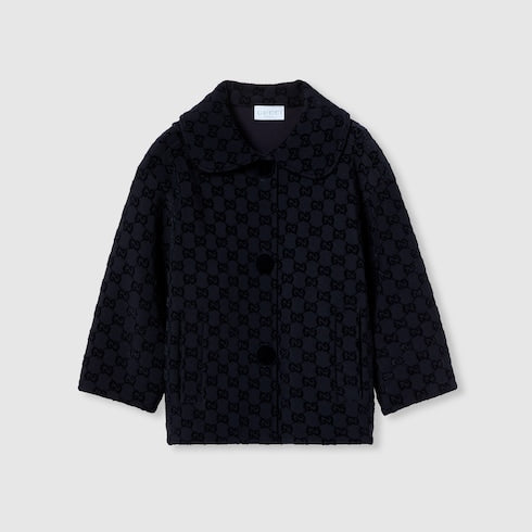 Children's GG neoprene jacket - dark blue