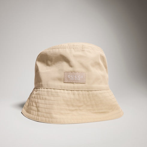 Cotton canvas bucket hat - sand