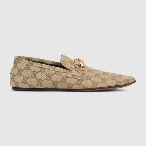 Women's Ragazzo loafer - sand GG canvas
