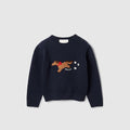 Baby wool sweater - dark blue