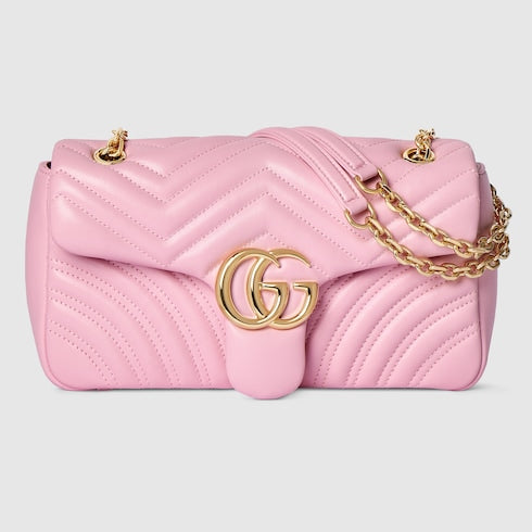GG Marmont medium shoulder bag - light pink leather