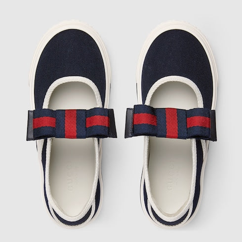 Children's sneakers with Web - dark blue canvas