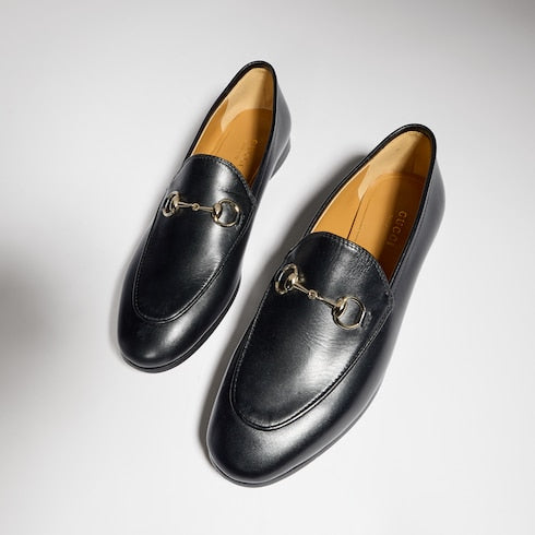 Women's Gucci Jordaan loafer - black leather