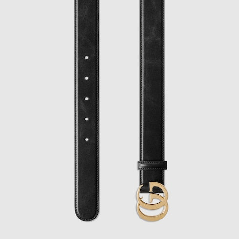 GG Marmont belt - black leather