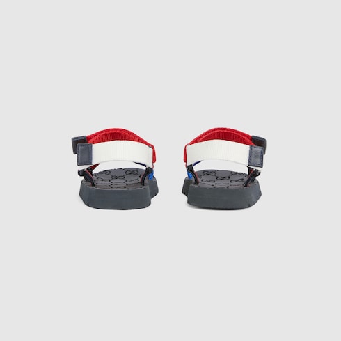 Toddler sandals with Web - blue, red and white