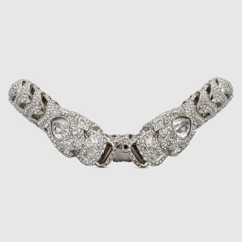Dionysus bangle bracelet - palladium-toned brass