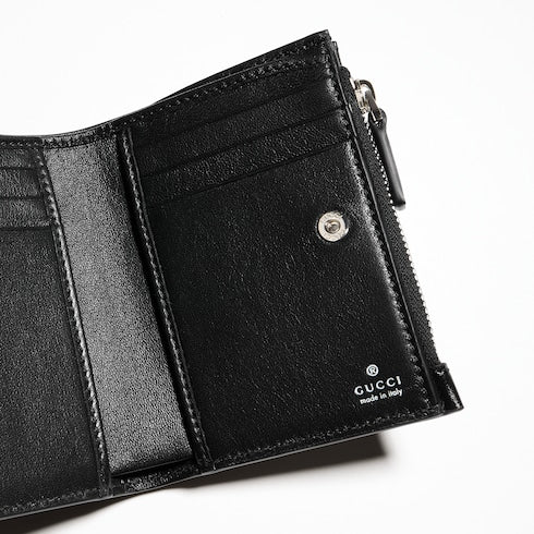Small wallet with Horsebit - black leather