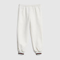 Children's jersey pants with Web - white