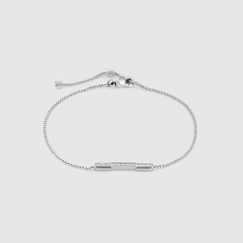 Gucci Link to Love diamond 18k bracelet - 18k white gold
