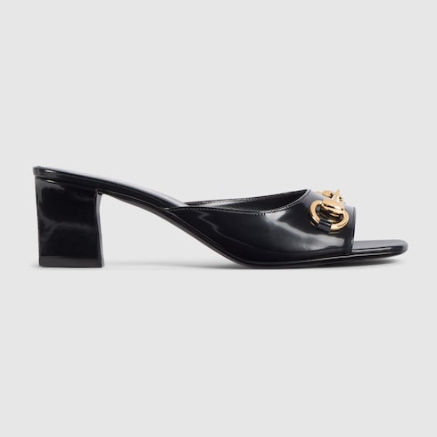 Women's Signora slide sandal - black leather