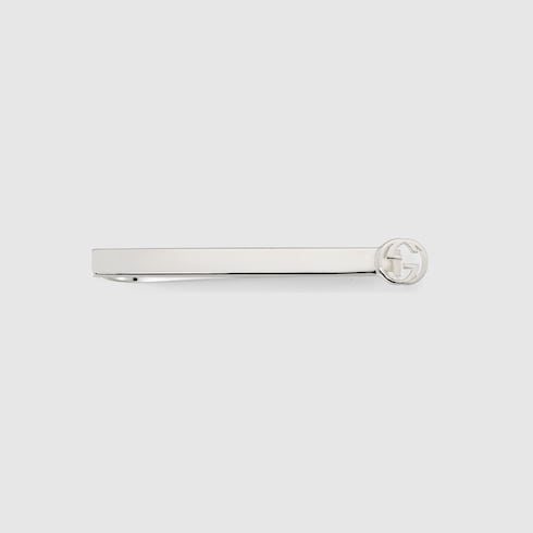 Tie bar with Interlocking G - 925 sterling silver