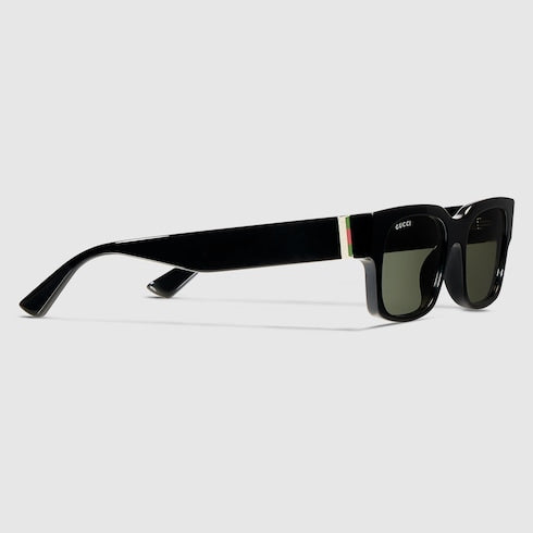 Rectangular frame sunglasses - black