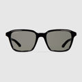 Square frame sunglasses - black