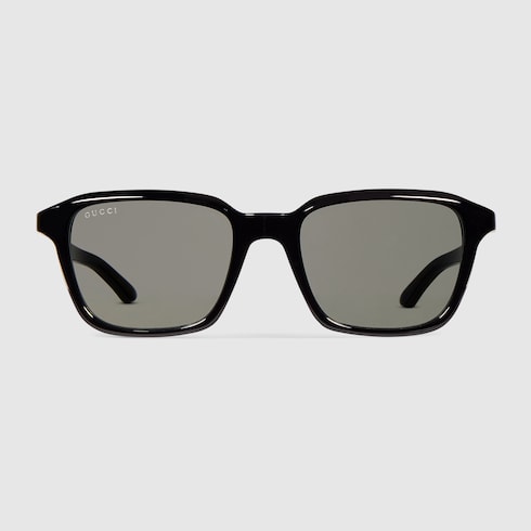 Square frame sunglasses - black