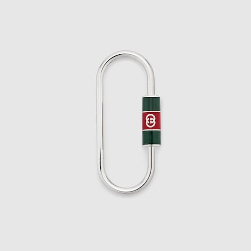 Keyring with Web detail - 925 sterling silver