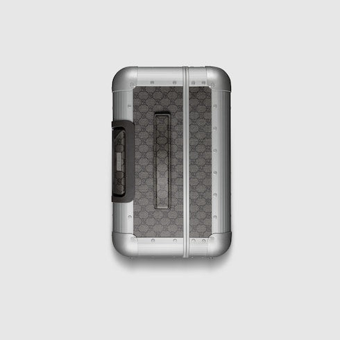 Gucci Porter medium trolley - grey and black Supreme
