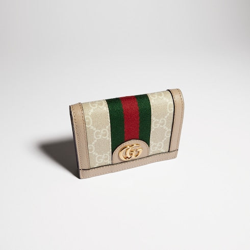 Ophidia card case wallet - beige and white Supreme