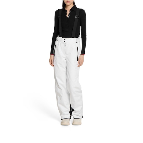 GG technical fabric jacquard pants - white