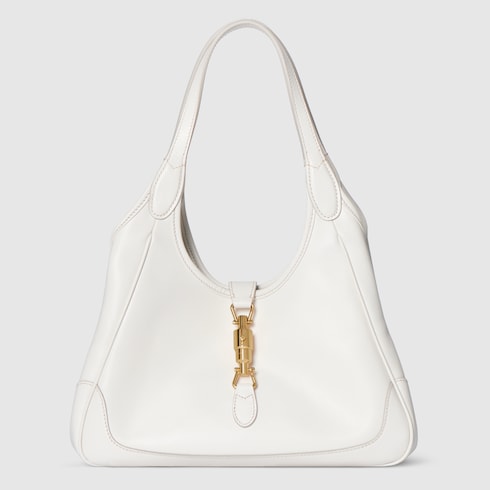 Mercato small tote bag - white leather