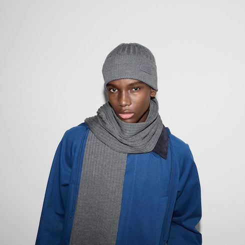 Wool hat with logo - grey