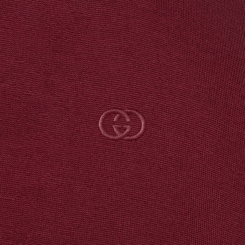 Extra fine wool polo top - rosso ancora red