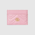 GG Marmont card case - light pink leather