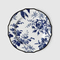 Herbarium dessert plate, set of two - blue and white porcelain