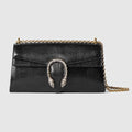 Dionysus lizard medium shoulder bag - black