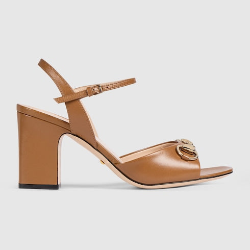 Women's Horsebit sandal - brown leather