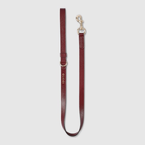 Small/medium leash - Rosso Ancora red leather