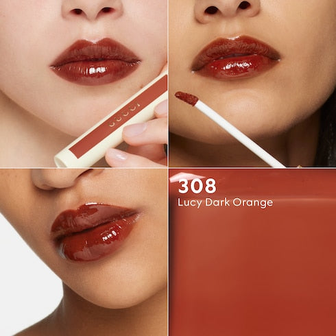 Gucci Glow Oil-In-Water Tint - 308 'Lucy Dark Orange'