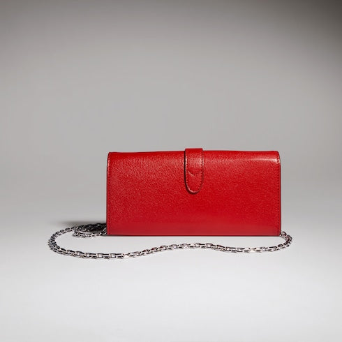 Gucci Jackie wallet on chain - red leather