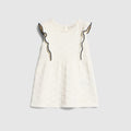Baby GG cotton dress - ivory and navy