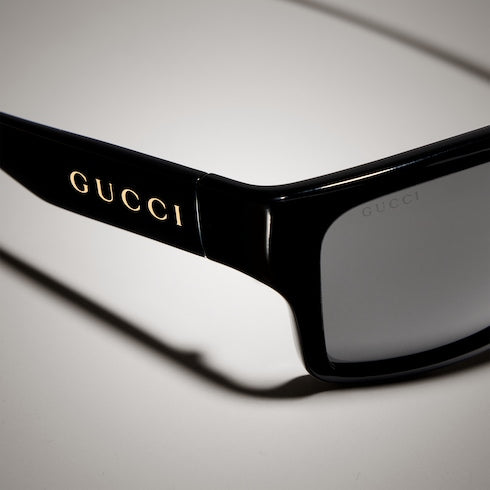 Geometric-frame sunglasses - black