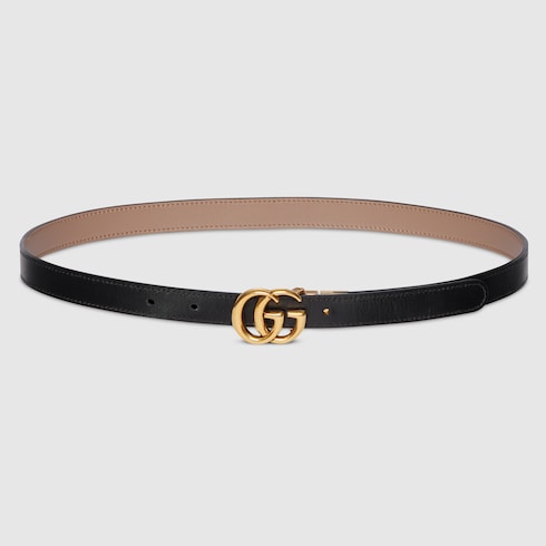 GG Marmont reversible thin belt - neutral at GUCCI.COM. Enjoy Free Delivery and Complimentary Gift Wrapping.