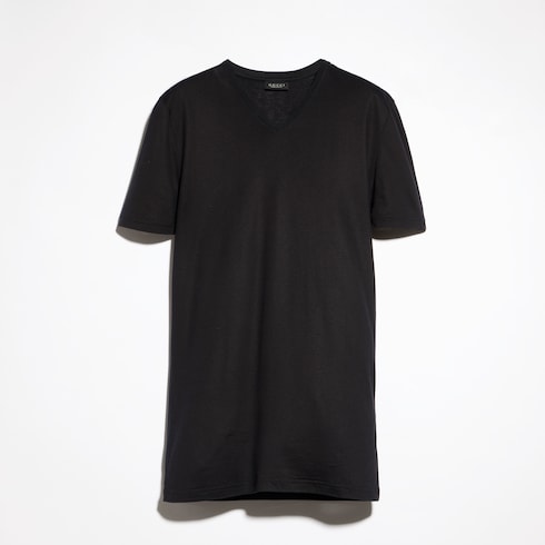 Silk jersey T-shirt - black
