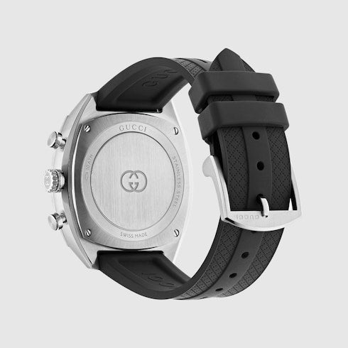 Gucci Interlocking watch, 41mm - black rubber