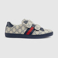 Teen Ace sneaker - blue and grey GG Supreme