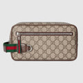 Medium GG toiletry case - beige and brown GG Supreme