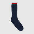 Children's cotton socks with Web - dark blue