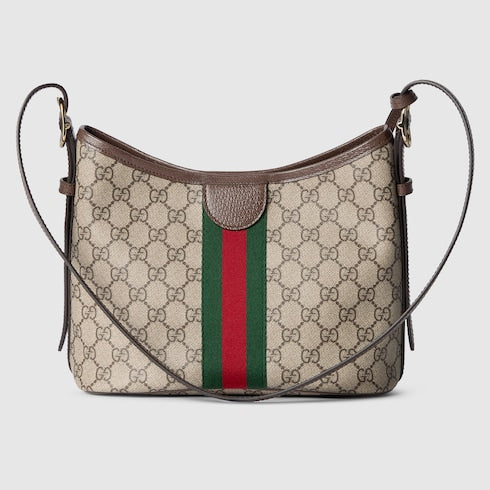 Ophidia small shoulder bag - beige & brown
