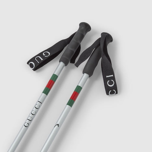 Gucci x HEAD ski set - silver, white and black