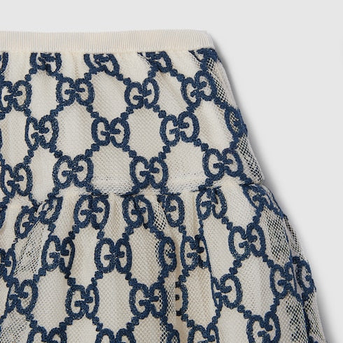 GG nylon skirt - Children's embroidered