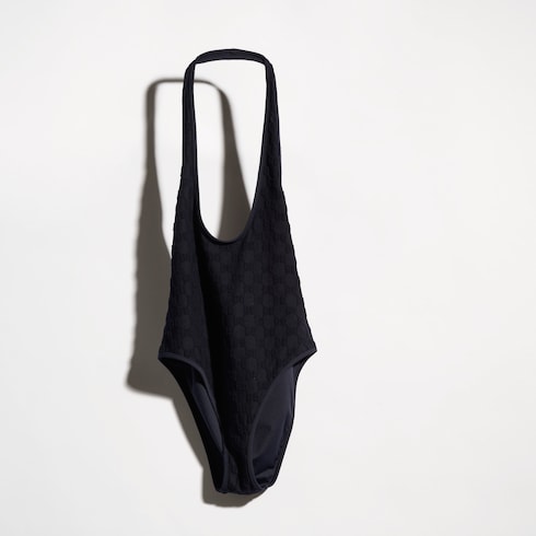 GG stretch jersey bodysuit - black